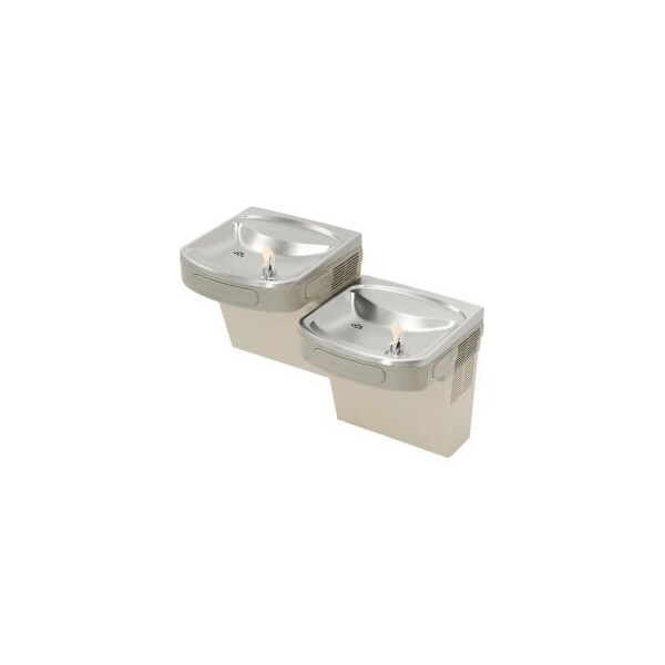 Elkay Elkay ADA Barrier Free Water Cooler Light Gray Granite 2 Station 115V 60Hz 5 Amps EZSTL8LC W/ Filter 761069 - main